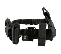1PC Belt Police Belt Adjustable and Detachable Belt with Pouch for Security Outdoor Training Black utility belt
