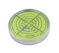 1pc Big Round Circular Level Bubble with Magnetic White Shell Green Liquid Diameter 60mm Hight 10mm(with Magnetic)