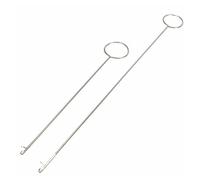 1PC Big Silver Size Metal Sewing Loop Turner Hook for Turning Fabric Tubes Straps Belts Strip for Home Sewing Tools Professional Process