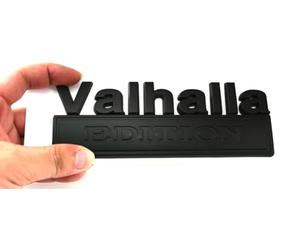 1pc Big Size Vikings Valhalla Edition Auto Emblems Truck Badge 3D Car Bumper Sticker Assassin's Creed Valhalla Edition Emblem 3D Badges Decals Car Replacement, Viking Seasons (Matte Black)