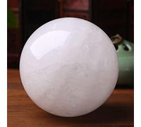 1pc Big White Ball Fengshui Crystal Selenite Stone for Decor Beautiful Ornament, ball-12cm