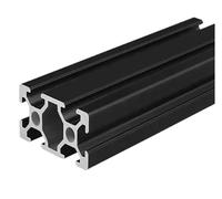 1PC BLACK 2040 T-Slot Anodized Aluminum Profile Extrusion 100-800mm Length Linear Rail For CNC 3D Printer(330mm)