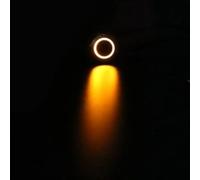 1PC Black 3V 6V 12V 24V 48V 220V 4 Pin 12mm Led Light Metal Aluminum Push Button Momentary Switch Car Electronics(YELLOW,24V)