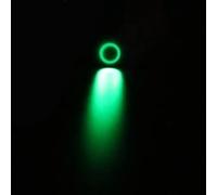 1PC Black 3V 6V 12V 24V 48V 220V 4 Pin 12mm Led Light Metal Aluminum Push Button Momentary Switch Car Electronics(Green,5V)