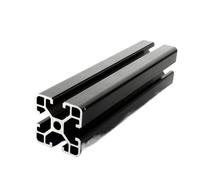 1pc Black 4040 European Standard Anodized Aluminum Profile Extrusion 100-800mm Length Linear Guide Rail for CNC 3D Printer CNC(200mm)