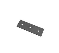 1pc Black Angle Connector Aluminum Mounting Plate Strip Plate Aluminum Connector Fastener 2020 3030 4040 6060 8080 2/3/ 4 Holes(4040-3 hole)