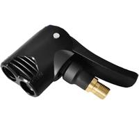 1PC Black Bike Pump Adapter Valve Adapter Dual Head Bike Track Tyre Air Valve for Bicycle Pump Connector Head Accessories Tires and Tubes
