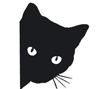 1pc Black Cat Car Stickers Pet Animal Car Window Decal Reflective Sticker for Car Home Wall Decors