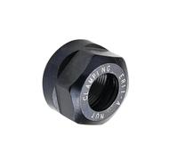 1pc Black CNC Clamping Nut ER11 A Type - High-Toughness Metal Collet for Precision Milling and Drilling