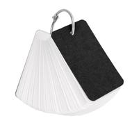 1pc Black Cover 100Sheets Kraft Paper Blank Flashcards with Binder Rings Spiral Notepads Mini Notebooks Study Cards Book Stationery Durability