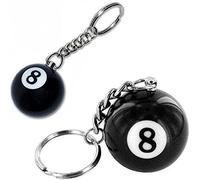 1Pc Black Creative Number Eight Billiard Key Chain Pendant, 8 Ball Keychain Billiards Ball Keyring, Car Key Ring Decoration Gift for Billiards Lover, Car Keychain, Keyrings, Keychains and Charms,