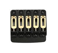 1pc Black Electric Guitar Bridge Fixed Hardtail Guitar Copper Saddle Bridge 81mm