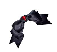 1PC Black Heart Bows Hair Clip Hair Decoration Enhancing Your Fashion Styles Suitable For Parties And Casual Outfits