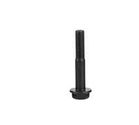 1pc Black Hexagon Flange Bolt M10 M12 Pitch 1.25 Hex Flange Cap Screws With Pad Hexagonal Head Bolt Grade 10.9 Carbon Steel(M12x25mm-FT-2pcs)