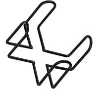 1Pc Black Iron Coaster Holder Metal Storage Rack Coasters Shelf for Both Round and Square Coasters, Dining Bar Tools (4.40 X 4.40 X 2.48in)