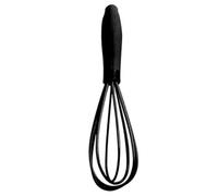 1Pc Black Mini Silicone Non-Stick Whisk, Milk and Egg Beater Blender, Hand Egg Mixer, Kitchen Whisks for Cooking, Baking, Mixing, Stirring, 6.7inch