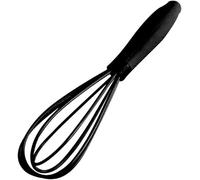 1Pc Black Mini Silicone Whisk, Non-Stick Milk and Egg Beater Blender, Hand Egg Mixer, Kitchen Whisks for Cooking, Baking, Mixing, Stirring, 6.7inch, Cooking Utensils
