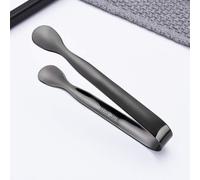1Pc Black Mini Tongs Cooking Tongs Ice Tongs Sugar Cubes Stainless Steel Mini Serving with Smooth Edge for Appetizers,Tea Party,Coffee Bar,Desserts Kitchen Utensils,Tongs,Cooking Utensils