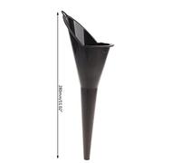 1Pc Black Multi-Function Auto Engine Oil Petrol Change Funnel Long Stem Plastic Funnel for Car Motorcycle ATV Boat Multi-Function Circular and, Large:28cm Oil System Tools (11.02in)