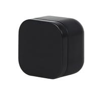 1pc black Portable Aluminum Tin Square Shape Jar Cosmetic Container Refillable Bottles Tea Cans Metal Box Candle Jars Candy Packaging Box Convenient and attractive
