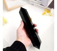 1pc Black Quartz Obsidian Double Point Crystal Magic Wand Hexagonal Prism Column Decoration Ornaments Gemstone Stone