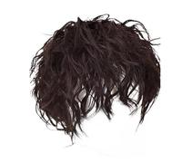1pc Black Short Wig Synthetic High Temperature Men's Wigs For Cosplay Anime Party Daily Realistic Natural Hair(C)