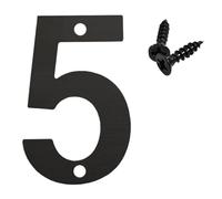 1Pc Black Stainless Steel House Number, Drilling Mount Address Digit For Door Mailbox, 75/90/100/120mm Optional