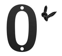 1Pc Black Stainless Steel House Number, Drilling Mount Address Digit For Door Mailbox, 75/90/100/120mm Optional