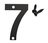 1Pc Black Stainless Steel House Number, Drilling Mount Address Digit For Door Mailbox, 75/90/100/120mm Optional