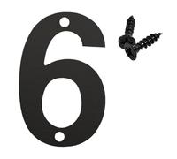 1Pc Black Stainless Steel House Number, Drilling Mount Address Digit For Door Mailbox, 75/90/100/120mm Optional