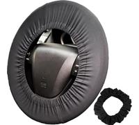 1Pc Black Steering Wheel Cover for Disklok, Soft PVC Material Car Steering Wheel Protector Cover Anti-slip Breathable, Protects From Scratches for Steering Wheel for Car Enthusiasts