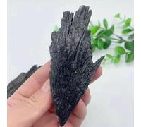 1pc Black Tourmaline Quartz Stone Irregular Flame Feather Crystal Cluster