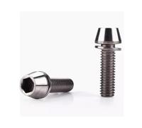 1PC Bolt M5 M6*16/18/20/25 Cone Head With Gasket Washer Bicycle Stem Screws Stem Bolts(T colour,M6x20 1PC)