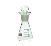 1pc Borosilicate Erlenmeyer Flask 50-1000ml - Iodine Determination Laboratory Glassware with Standard Taper Joint(50ml with 19/22 Stopper)