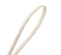 1pc Braided Fiberglass Sleeve - 1m & 5m Length, 1-40mm ID Woven Split Sleeving for Wire Protection & Insulation(WHITE,16MMx5M)