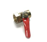 1PC Brass Ball valve 1/8" 1/4'' 3/8'' 1/2'' Female/Male Thread Valve Connector Joint Copper Pipe Fitting Coupler Adapter CZYC(3/8 Inch)