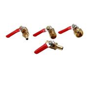 1pc Brass Barbed Ball Valve 4-12 Hose Barb 1/2'' 1/4'' Male Thread Connector Joint Copper Pipe Fitting Coupler Adapter(3/8",12mm Hose Barb)