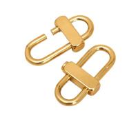 1Pc Brass Buckle Clip Keychain Lock Chain Strap Hook Side Button Slide Up and Down To for Hanging Keys
