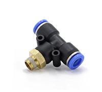 1PC Brass Elbow Tee Fitting 1/8" 1/4" 3/8" 1/2" BSPT Male Female for Pneumatic Tubes - Durable Air Vacuum Connector(4-01 Pb)