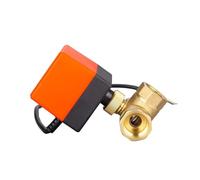 1PC Brass Electric Thread Ball Valve 2-Way 3-Wire Solenoid Water Valve AC 220V DC 12V 24V with Actuator(DN25 220v-2Way)