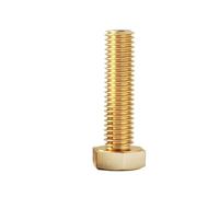 1pc Brass Hex Screws M10 M12 Length 12mm-100mm Metric Thread External Hexagonal Copper Bolts(20mm,M12 (1PC))