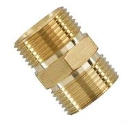 1PC Brass Male Adapter Connector, Pressure Washer Fitting 3/8 Inch NPT Male To M22 15mm Male Adapter (M22/15mm)