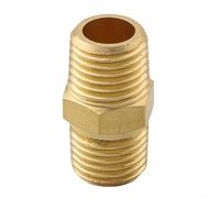 1pc Brass Pipe Fitting Connector Coupler for 1NPT/3/4NPT/2NPT/3/8NPT/4NPT/8NPT Metal Elbow Joint for Plumbing (B)