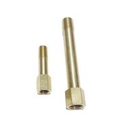 1pc Brass Pipe Fitting Long Nipple Straight Connector 1/4" BSP Female to Male Thread to 200mm Length