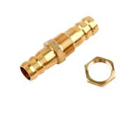 1PC Brass Pipe Fitting Tee T Type 3 Way Connector Adapter 4/5/6/8/10/12/16/19mm Hose Barb Pagoda Water Tube Fittings Joint(Straight B,6mm Barb)