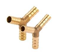 1PC Brass Pipe Fitting Y Type 3 Way Connector Adapter 4mm 5mm 6mm 8mm 10mm 12mm 14mm 19mm Hose Barb Water Tube Fittings(10mm Barb)