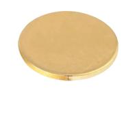 1pc Brass Plate H62 Round Circle Disc Thickness 0.8mm 1mm 1.5mm 2mm 2.5mm 3mm Diameter 50mm 100mm 150mm 200mmSolid Brass Metal Sheet(2.5x50mm-3Pcs)