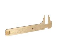 1pc Brass Vernier Caliper Sliding Gauge Ruler Measuring Tool Scales mm inch Vintage Style High Precision Non-Magnetic Lightweight Convenient Daily Use