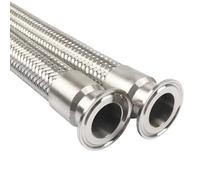 1pc Brewery Flexible Hose Bellows - 1.5'' & 2'' Tri-Clamp Sanitary 304ss High Temperature High Pressure Hose, 50cm-200cmL(50cmx45mmxK64mm)