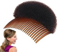 1Pc Brown Bump It Up Volume Hair Styling Clip Bun Maker Hair Insert Tool Multifunctional Hair Accessories with Comb for Instant Hairstyle,Hair Styling Accessories,Hair Care